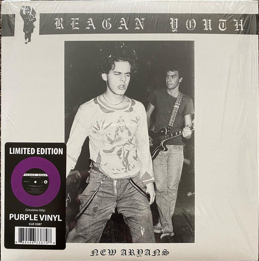 Reagan Youth – New Aryans - 7" - Purple Translucent - 2022 - New Red Archives – CLO 3387 - NUEVO / PRECINTADO - NEW / SEALED.
