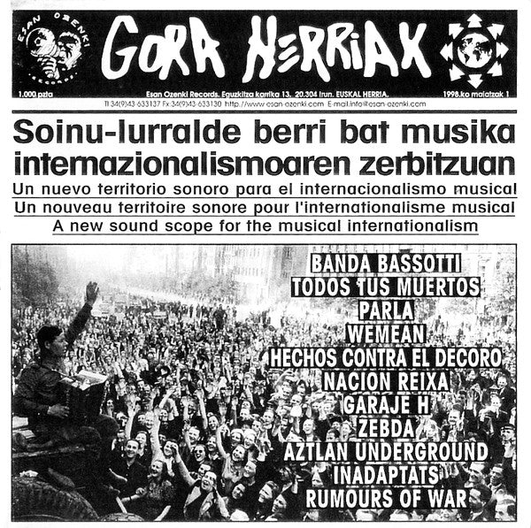 Gora Herriak 95 - 98 - CD - 1998 - Esan Ozenki – EO 129 CD - NUEVO - PRECINTADO / NEW – SEALED.