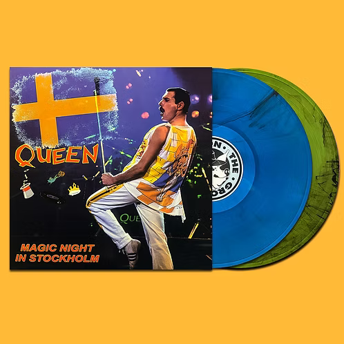 QUEEN 2xLP Magic Night In Stockholm (Blue & Green Crystal Colour) 320 Copies