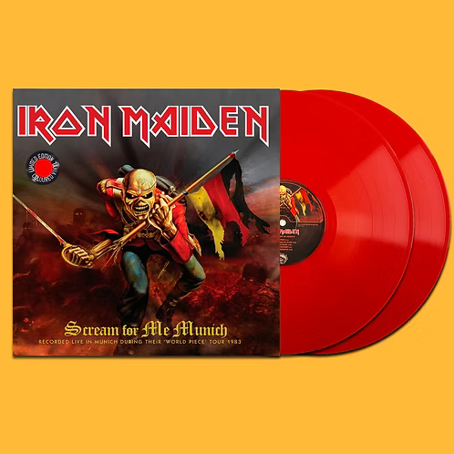 IRON MAIDEN 2xLP Scream For Me Munich (Red Coloured Vinyls) 250 Copies