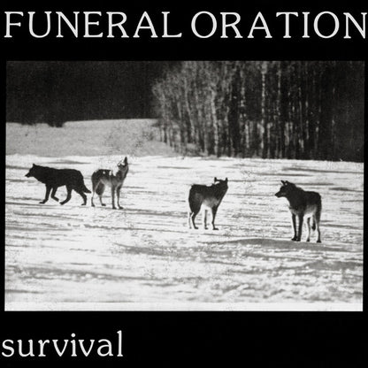 Funeral Oration – Survival - 7" - With Insert - 1986 - Remedy Records – FO 3 - Buen Estado / Good Condition (VG+ / VG)