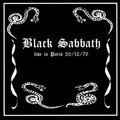 BLACK SABBATH LP Live In Paris 20/12/70