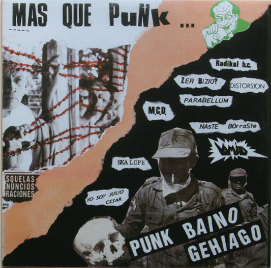 Various - Mas Que Punk... Punk Baino Gehiago (LP, Comp, RE)