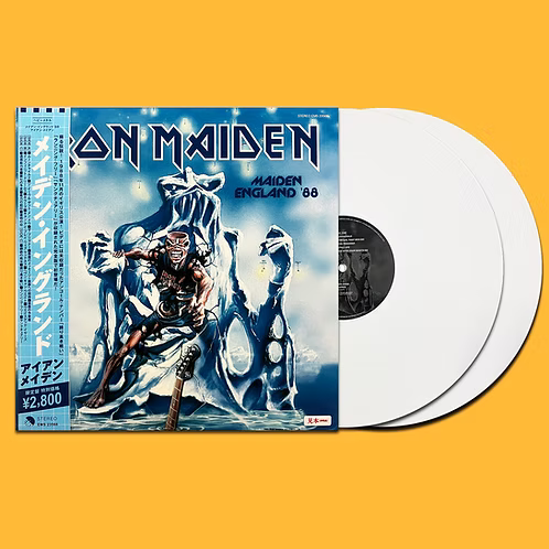 IRON MAIDEN 2xLP Maiden England '88 (White Coloured Vinyls) with OB