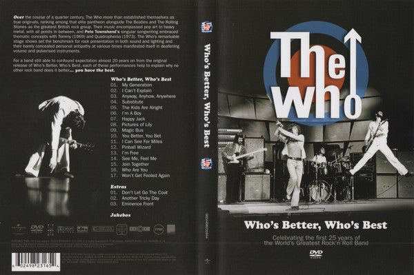 The Who – Who's Better, Who's Best - DVD - 2006 - Universal Music DVD Video – 0602498231654