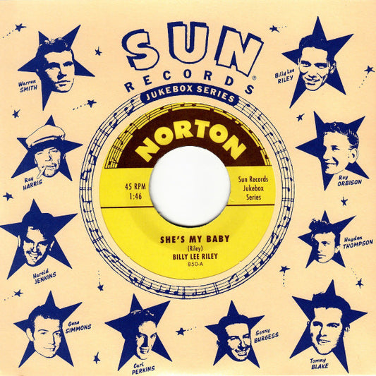 Billy Lee Riley / Gene Simmons – She's My Baby / Peroxide Blonde And A Hopped Up Model Ford - 7" - 2001 - Norton Records – 850 - Como Nuevo / Like New (M-/M-)