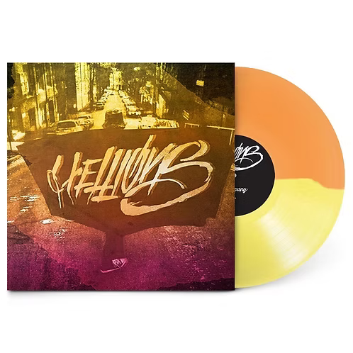 HELLIONS LP Die Young (Half Translucent Yellow/Half Orange Colour)