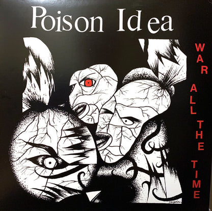 Poison Idea ‎– War All The Time - LP - Rosa / Pink - 2019 - American Leather Records ‎– AL-0012, TKO Records ‎– TKO-16-0004-1