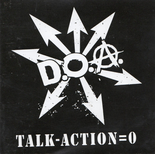 D.O.A. – Talk - Action = 0 - CD - 2010 - Sudden Death Records – SDR-0088 - USADO / USED (M- / M-)