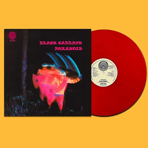 BLACK SABBATH LP Paranoid (Red Coloured Vinyl) Swirl Vertigo Label