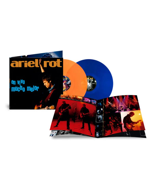 Ariel Rot 2LP Vinilo Azul/Naranja "En Vivo Mucho Mejor"
