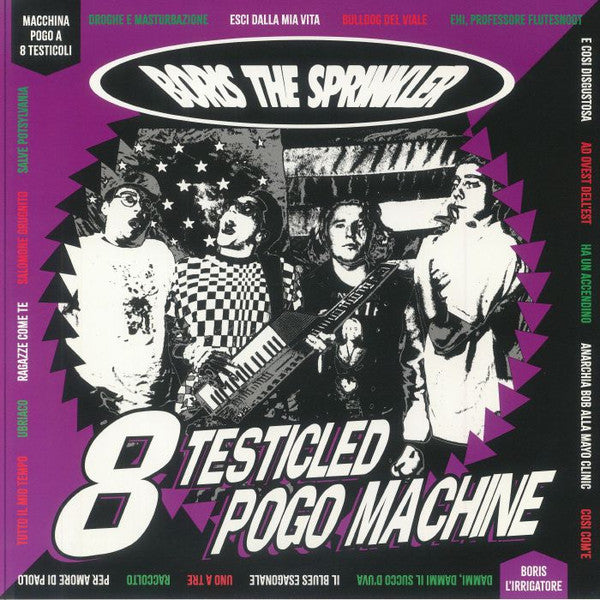 Boris The Sprinkler - 8 Testicled Pogo Machine (LP, Album, Ltd, RE, Purple)