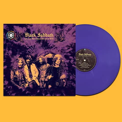 BLACK SABBATH LP Live In Brussels, Belgium 1970 (Purple Coloured 180 Gram Vinyl)