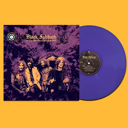 BLACK SABBATH LP Live In Brussels, Belgium 1970 (Purple Coloured 180 Gram Vinyl)