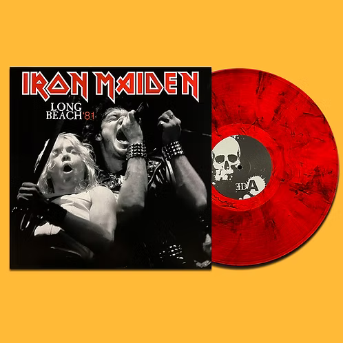 IRON MAIDEN LP Long Beach '81 (Smoke Red Coloured Vinyl)