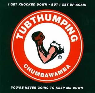 Chumbawamba – Tubthumping - CD, Single, Cardboard Sleeve - 1997 - EMI – 7243 8 84360 2 1, EMI Electrola – 7243 8 84360 2 1 - CD Muy Buen Estado (VG+) / Portada Muy Buen Estado (VG+)