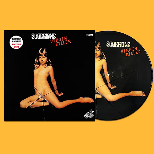 SCORPIONS LP Virgin Killer (Picture Disc with Cover and Insert) Uncensored Cover