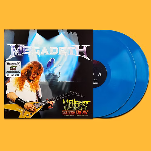 MEGADETH 2xLP Hellfest (Turquoise Coloured Vinyl) 150 Numbered Copies