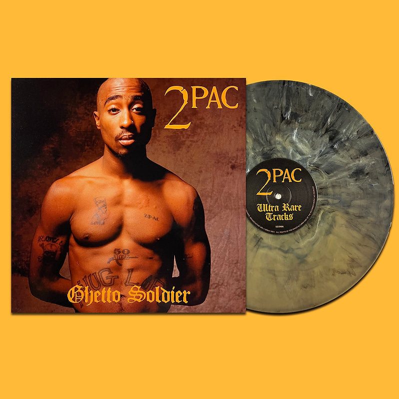 2PAC LP Ghetto Soldier (Pistachio Cream Marbled Coloured Vinyl)