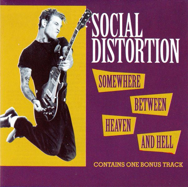 Social Distortion ‎– Somewhere Between Heaven And Hell - CD - Muy Buen Estado / Very Good Condition (VG+/VG+)