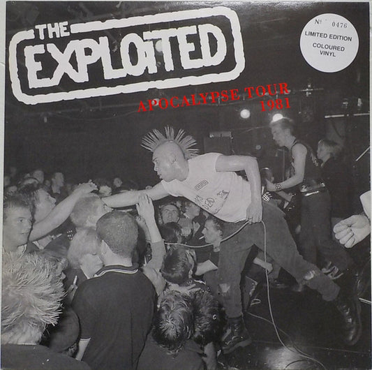 The Exploited – Apocalypse Tour 1981 - LP - Limited Edition, Numbered, Red Transparent - 1987 - Limited Edition Records – LTD EDT 2 LP - Vinilo Muy Buen Estado (VG+) / Portada Muy Buen Estado (VG+)