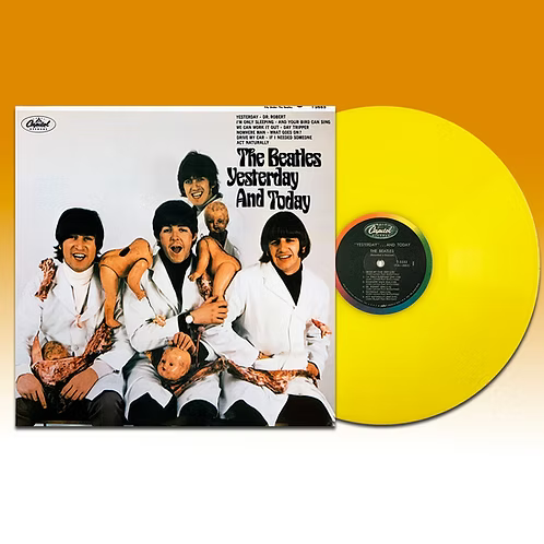 BEATLES LP Yesterday And Today (Yellow Coloured Vinyl) Butcher Cover