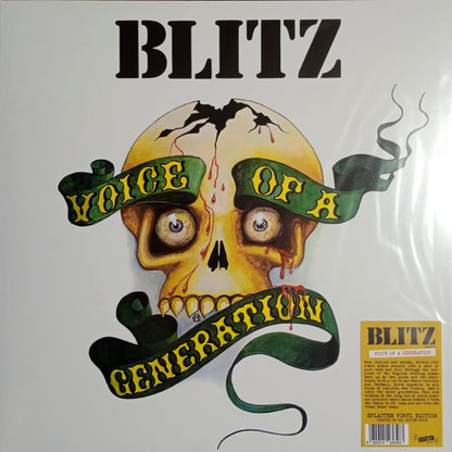 Blitz - Voice Of A Generation (LP, Album, Amb, Ltd, RE, White W/ Green Splatter)
