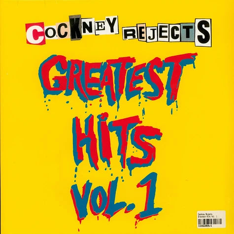 Cockney Rejects - Greatest Hits Vol. 1 Yellow Vinyl Edition Cockney Rejects Greatest Hits Vol. 1 Yellow Vinyl Edition LP (Cadiz Music)