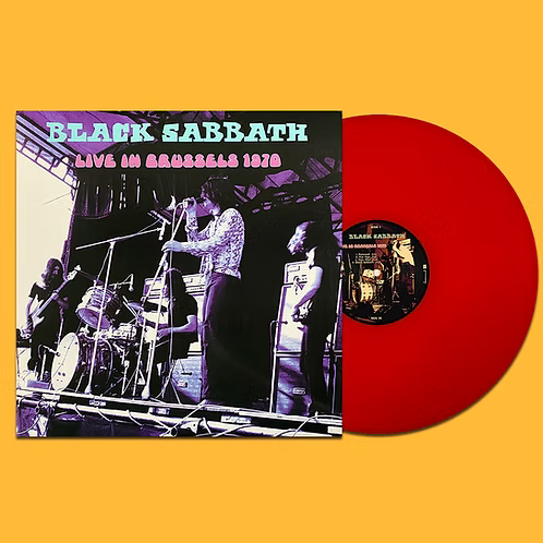 BLACK SABBATH LP Live In Brussels 1970 (Red Coloured Vinyl)