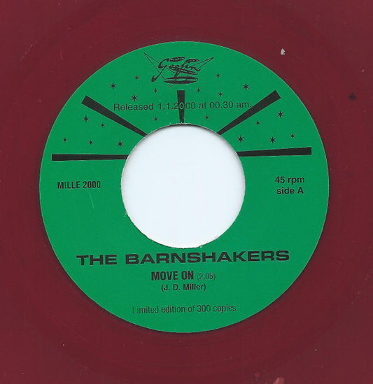 The Barnshakers – Move On - 7" - Limited Edition, Red-brown Clear - 2000 - Goofin' Records – MILLE 2000 - Como Nuevo / Like New (M-/Generic)