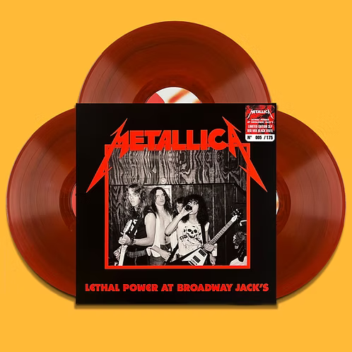 METALLICA 3xLP Lethal Power At Broadway Jack’s (Red Black Colour) 175 Numbered
