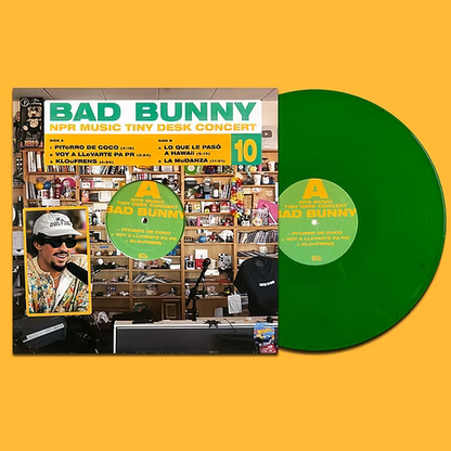BAD BUNNY LP NPR Music Tiny Desk Concert (Green Marbled Coloured Vinyl)