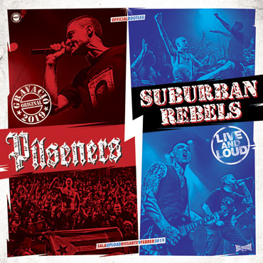 PILSENERS / SUBURBAN REBELS Live and Loud LP (Black vinyl)