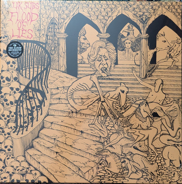 U.K. Subs - Flood Of Lies (LP, Album, Ltd, RM, Transparent Ochre)