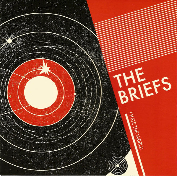 The Briefs - I Hate The World (7", Single, Ltd, Blanco / White)