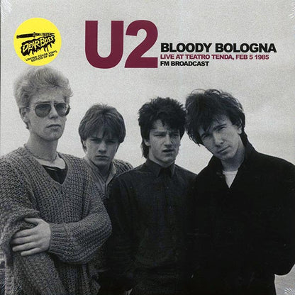 U2 - Bloody Bologna: Live At Teatro Tenda, Feb. 5 1985 - LP - Colored vinyl (black marble) - Limited edition; 300 copies made