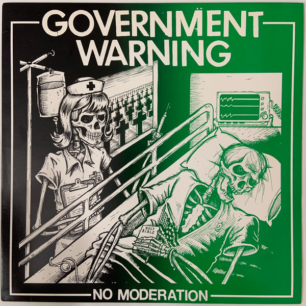 Government Warning – No Moderation - LP - 2006 - Feral Ward – YAN-0012-034-2006 - Vinilo Muy Buen Estado / Portada Muy Buen Estado (VG++/VG++).