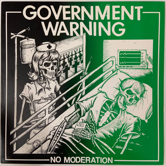 Government Warning – No Moderation - LP - 2006 - Feral Ward – YAN-0012-034-2006 - Vinilo Muy Buen Estado / Portada Muy Buen Estado (VG++/VG++).