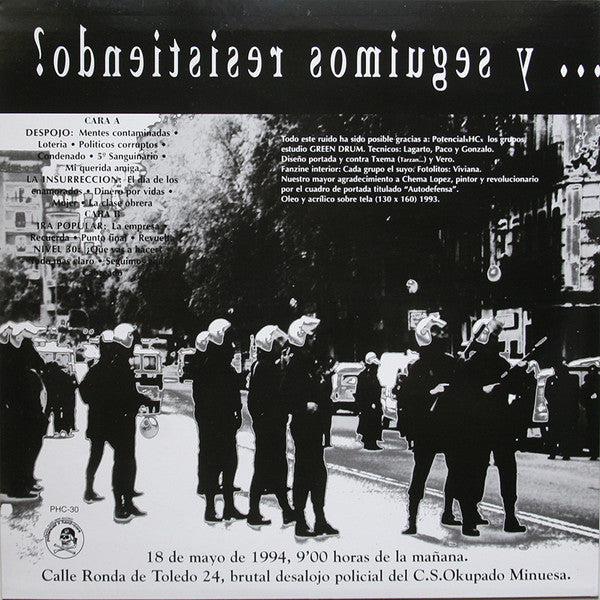 Y Seguimos Resistendo - LP - 1994 - Potencial Hardcore – PHC-30 - Vinilo Nuevo / Portada Muy Buen Estado (M/VG+)
