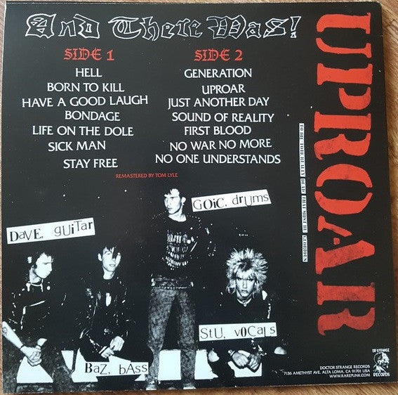 Uproar - And The Lord Said "Let There Be !" (LP, Album, RE)