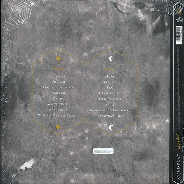 Coldplay ‎– Everyday Life - 2xLP - Clear - Gatefold Sleeve - Includes a booklet