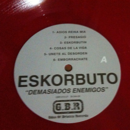 Eskorbuto ‎– Demasiados Enemigos - LP - Rojo / Red - 2009 - Guns Of Brixton Records ‎– GBR-010-LP