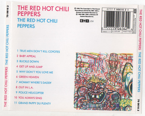 The Red Hot Chili Peppers – The Red Hot Chili Peppers - CD - EMI USA – 79 0616 2 - CD Muy Buen Estado (VG+) / Portada Nueva (M)