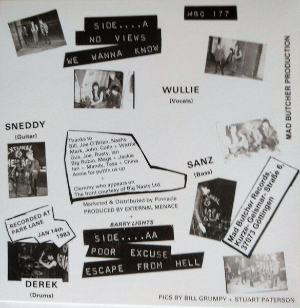External Menace - No Views E.P (7", EP, RE)