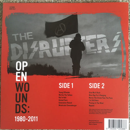 Disrupters - Open Wounds: 1980-2011 (LP, Comp, Azul / Blue)