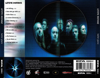 Letzte Instanz – Kalter Glanz - CD - Nuevo sin usar pero no precintado / New and unplayed but not sealed.