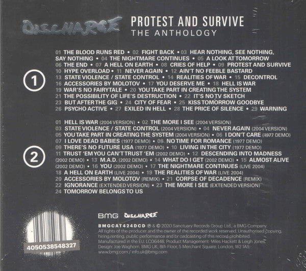 Discharge ‎– Protest And Survive: The Anthology - 2xCD