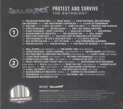 Discharge ‎– Protest And Survive: The Anthology - 2xCD