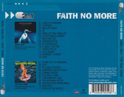 Faith No More – Angel Dust / The Real Thing - 2xCD - 2008