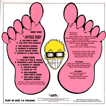 TOY DOLLS LP Fat Bob's Feet (with Poster)